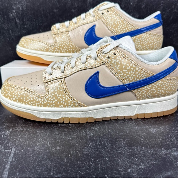 DUNK LOW PREMIUM MONTREAL BAGEL SESAME SEED PRINT MENS SHOES SIZE 9.5 GUM SOLE - Picture 8 of 11
